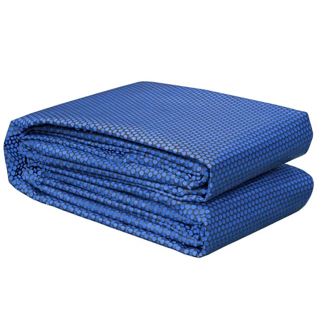 🏊‍♂️ Poolpanda Premium Solarfolie 549 x 274 cm rechteckig | Stärke 400 µm | schwarz/blau | zuschneidbar | Solarplane für Pool | Poolheizung Premium / 400 my / 12 mm Luftblasen 549x274 cm