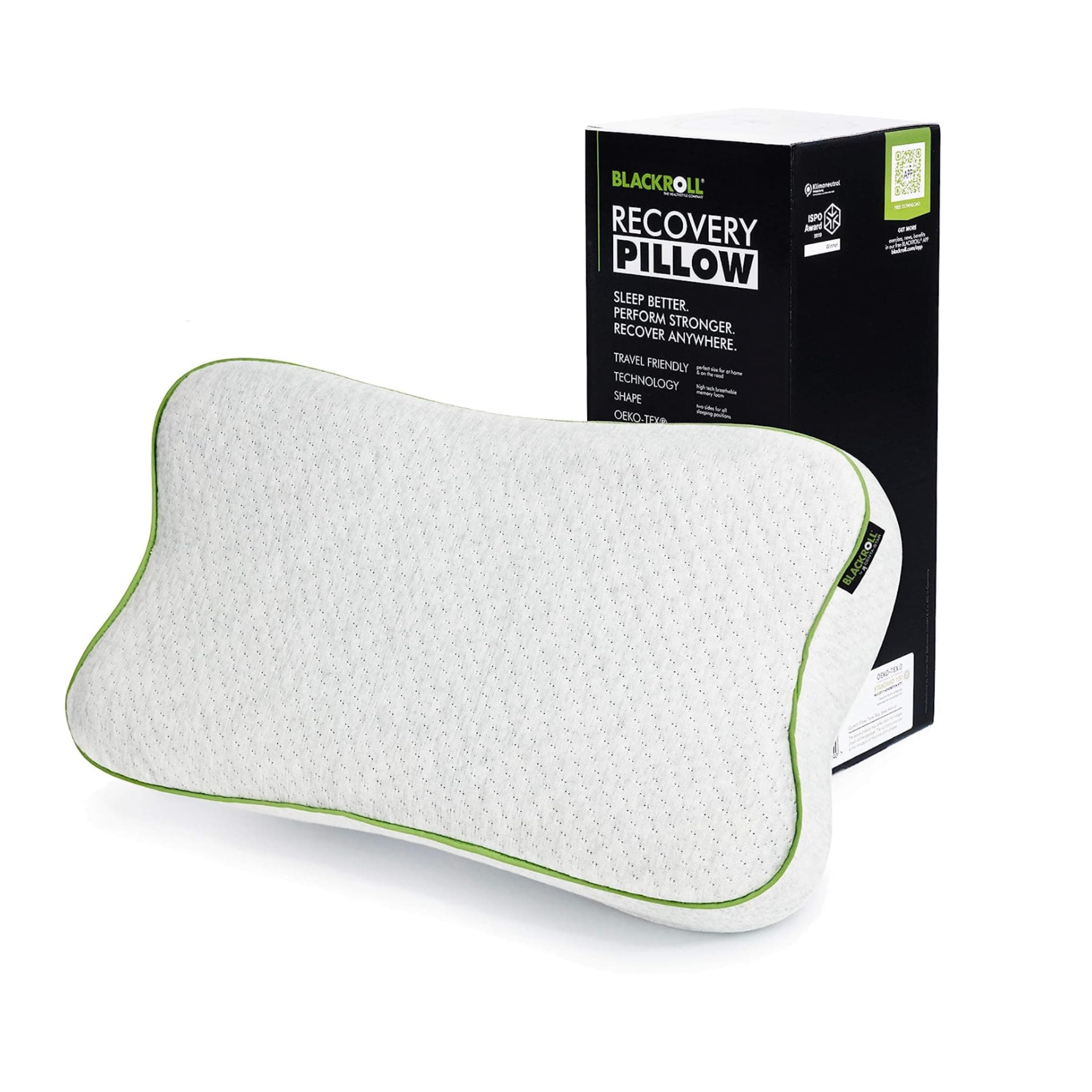 BLACKROLL® Recovery Pillow (50 x 30 cm) - Ergonomisches Kopfkissen für erholsamen Schlaf 🌙