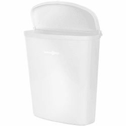 🌟 Super Deal! BRUNNER Pillar Abfalleimer + Halterung Müll Tonne Eimer Kompakt Caravan Camping Bianco Angebot bei HelloDeals