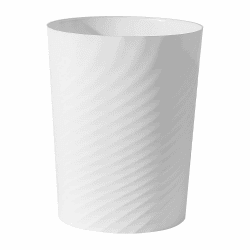 🗑️ Sinoba Papierkorb 8008 Mülleimer Abfalleimer 12L (Weiß) - Kompaktes Design & Robustes Material Angebot bei HelloDeals