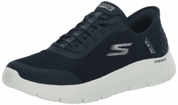 👟 Superangebot: Skechers Damen Go Walk Flex Grand Entry Sneaker 40 EU Navy Textile White Trim! Angebot bei HelloDeals