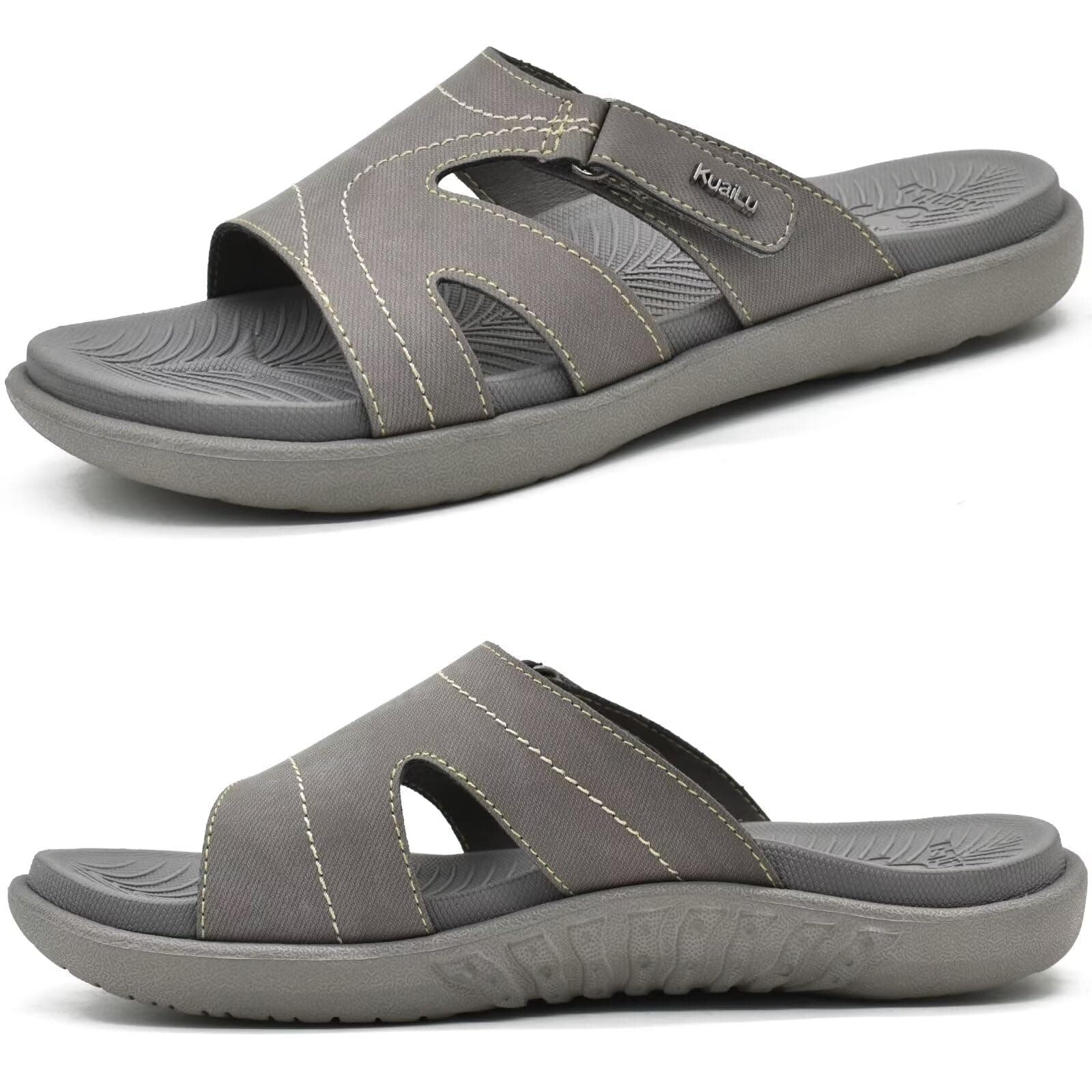 🌞 KuaiLu Damen Sandalen Orthopädische Mode Leichte Arch Support Badeschlappen Sommer Verstellbare Offenen Zehen 🌊