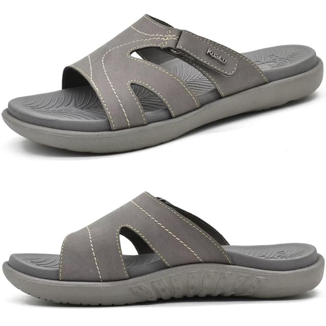 🌞 KuaiLu Damen Sandalen Orthopädische Mode Leichte Arch Support Badeschlappen Sommer Verstellbare Offenen Zehen 🌊