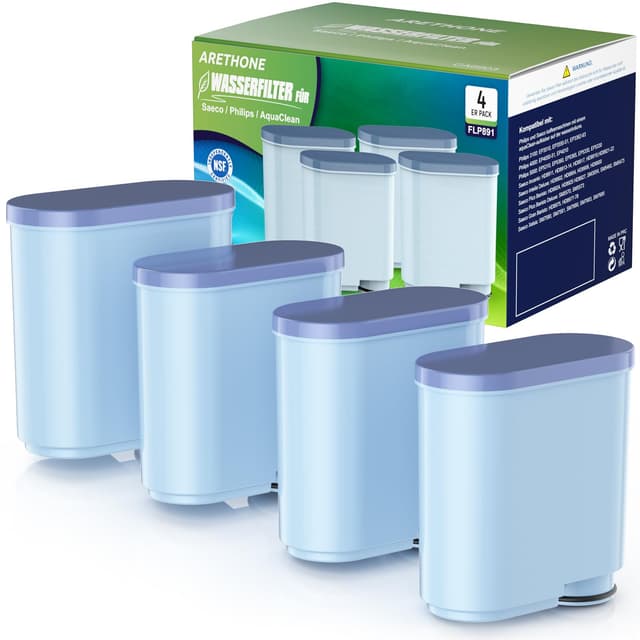 🌊🌿💧 ARETHONE Wasserfilter für Philips & Saeco Kaffeevollautomaten (4 Stück) - Reduziert Verunreinigungen!