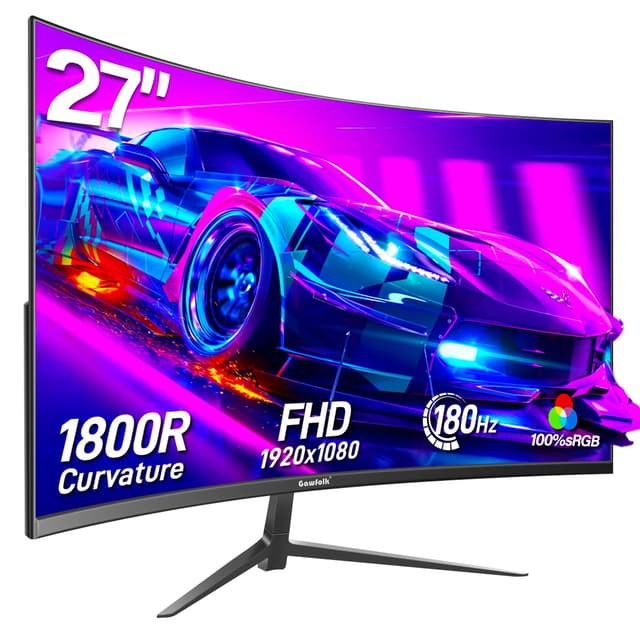 🎮 Gawfolk 27 Zoll Curved Gaming Monitor 165Hz/180Hz 🖥️