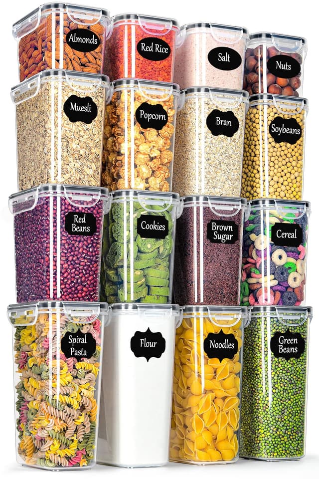 🌟 Großartiges Angebot! L LONGANCHANG Vorratsdosen-Set mit 16 luftdichten Behältern 🌟