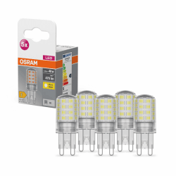 🌟🔆 OSRAM Star PIN LED-Lampe für G9-Sockel, Warmweiß (2700K), 470 Lumen, 5-er Pack 40W Ersatz Angebot bei HelloDeals