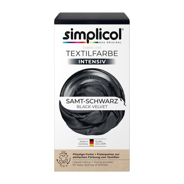 Angebot: simplicol Textilfarbe intensiv Samt-Schwarz 🖤