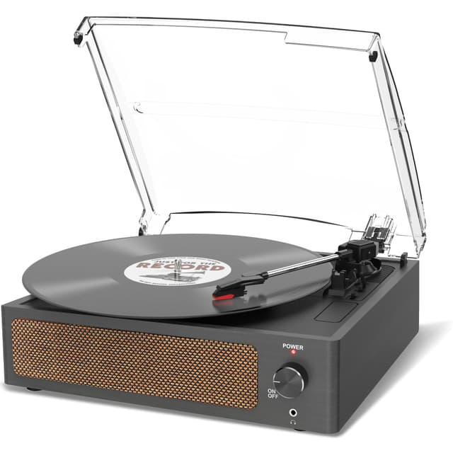🎶 Trynnay Plattenspieler mit Lautsprecher 🎵 Vinyl Schallplattenspieler Wireless LP Phonograph 🎼
