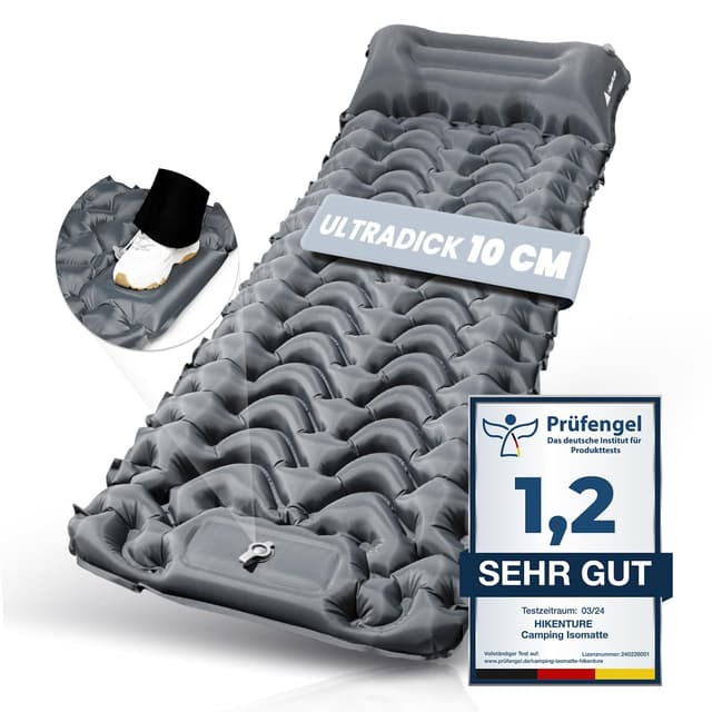 🏕️ HIKENTURE Isomatte Selbstaufblasend - Komfort und Unterstützung für Outdoor-Abenteuer 🌲