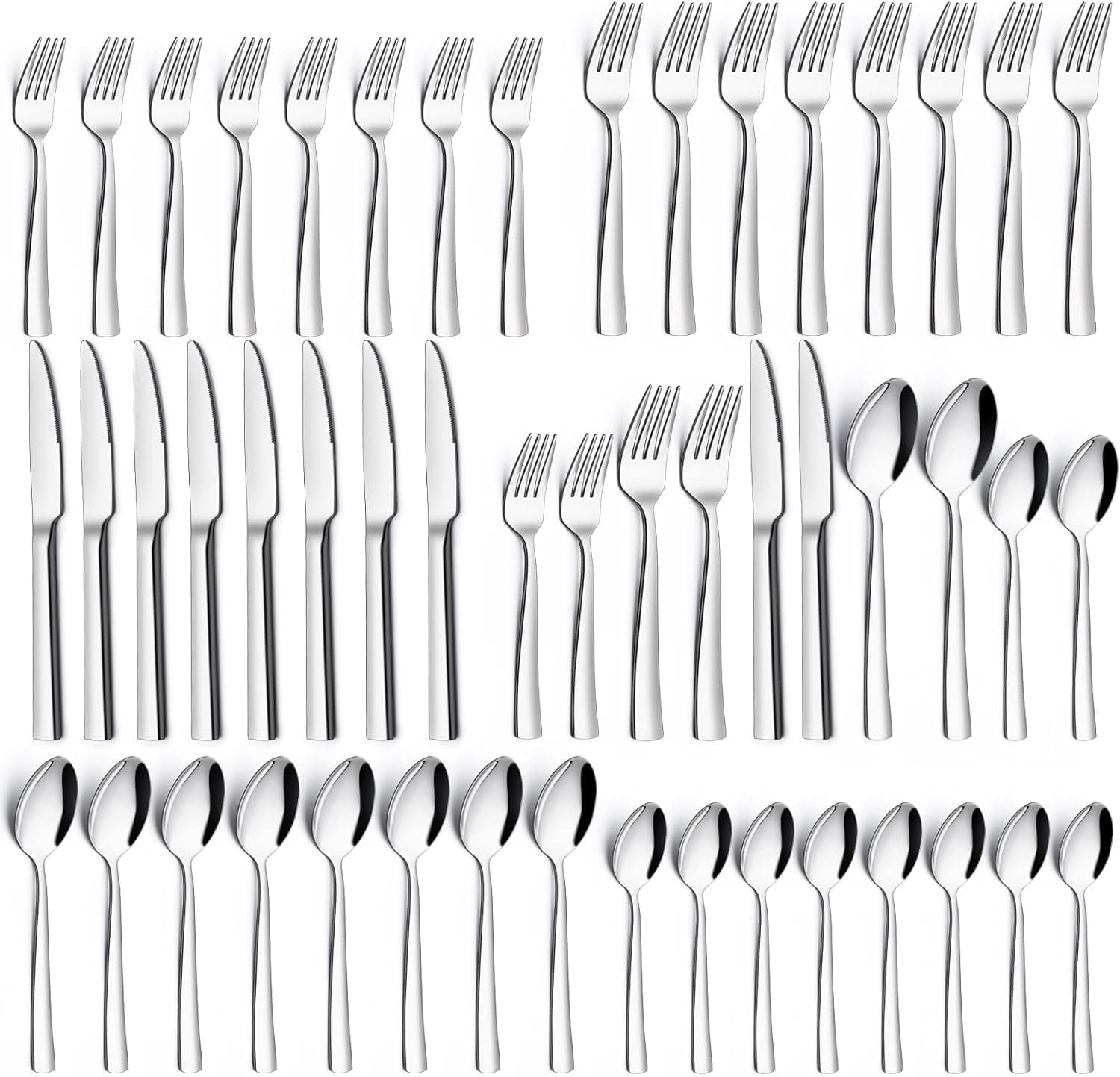 🍴 Besteck Set 12 Personen, 60-teilig Edelstahl Besteckset 🍴