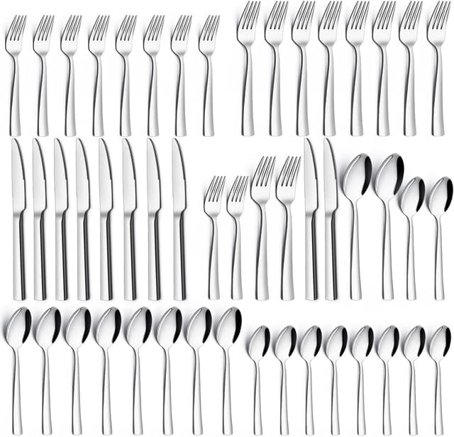 🍴 Besteck Set 12 Personen, 60-teilig Edelstahl Besteckset 🍴