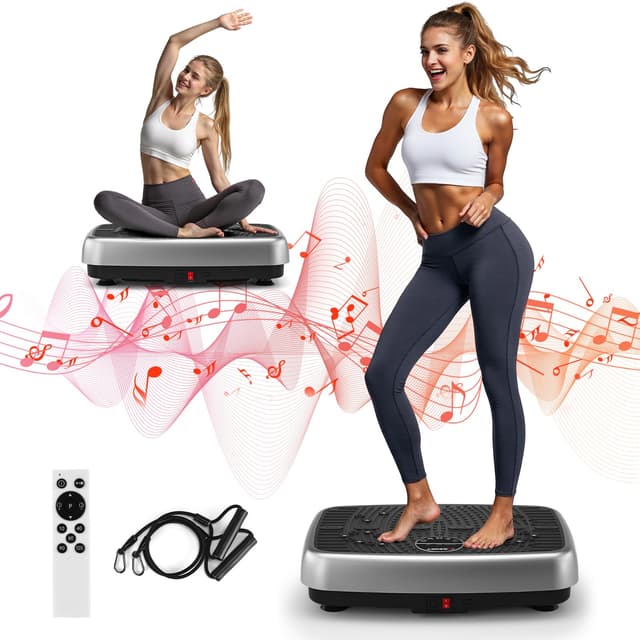 MOSUNY Vibrationsplatte 2025 Verbesserte Vibrationsplatte mit Doppelmotoren 😍🏋️‍♂️