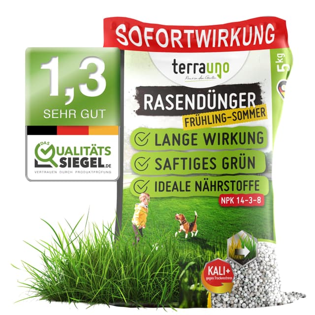 🌱 TerraUno Rasendünger Frühjahr/Sommer I 20 kg für 1000 m²