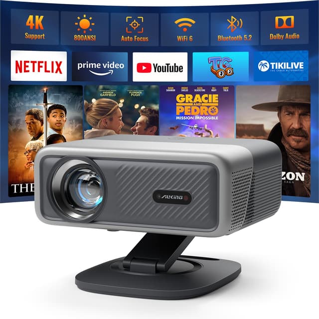 VISSPL 4K Beamer mit Netflix & 3D Dolby Audio
