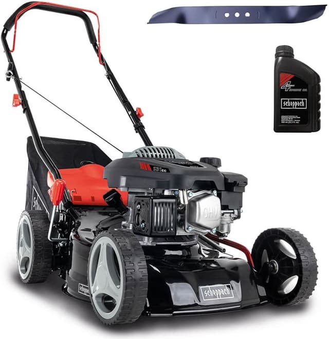 🌿 Scheppach Rasenmäher RM420 🌿 | 3in1-3,4PS | 420mm Schnittbreite | 45L Fangkorb