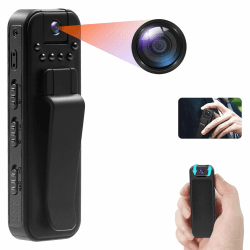 TANGMI Bodycam 1080P HD & 180° Drehbares Objektiv 📷 Angebot bei HelloDeals