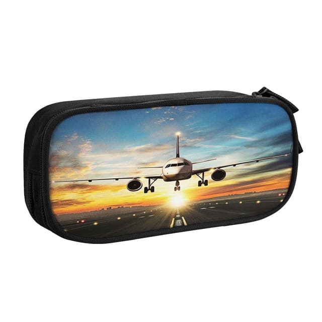 🚀 Großes Fliegendes Flugzeug Federmäppchen für Schule und Büro 📚