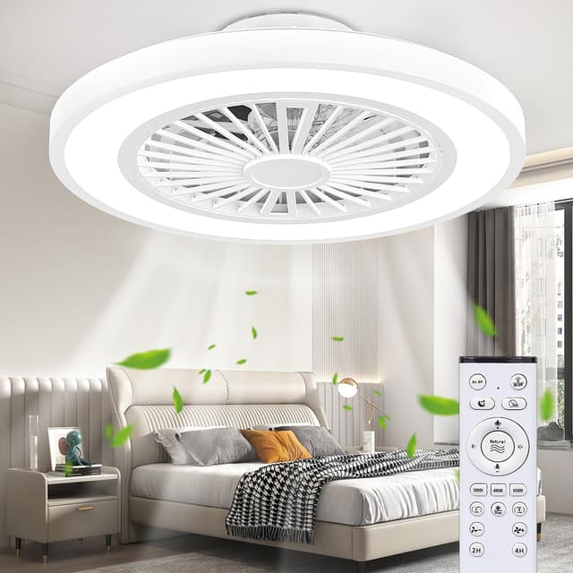 Ateroll Deckenventilator mit Beleuchtung und Fernbedienung Ø54CM - Angebot!