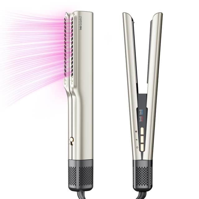 PARWIN PRO BEAUTY Ionen Air Glätteisen | 1200W | Nass bis Trocken | Champagnersilber Pro