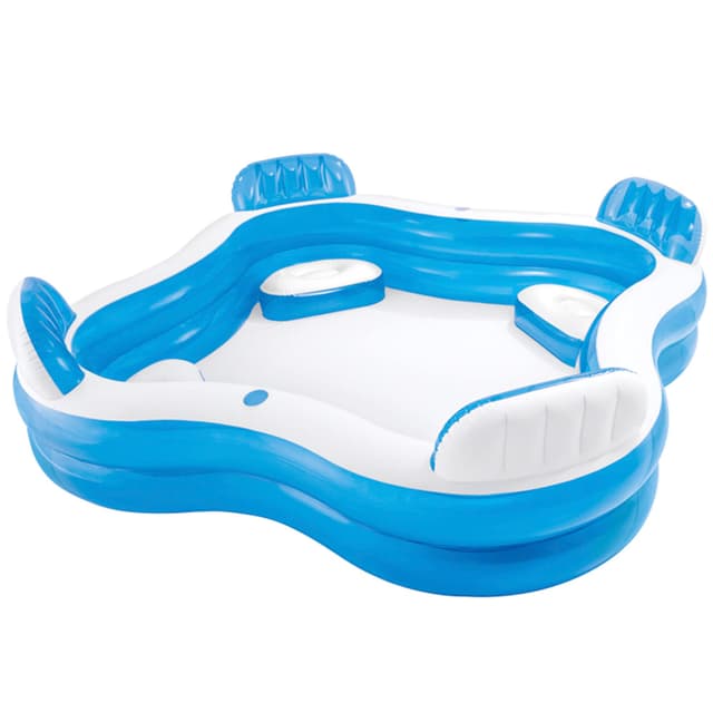 🌊🏊‍♂️ Angebot: Intex 56475NP - Aufblasbarer Familienpool Quadratisch mit Vier Sitzen 🏊‍♀️🌈