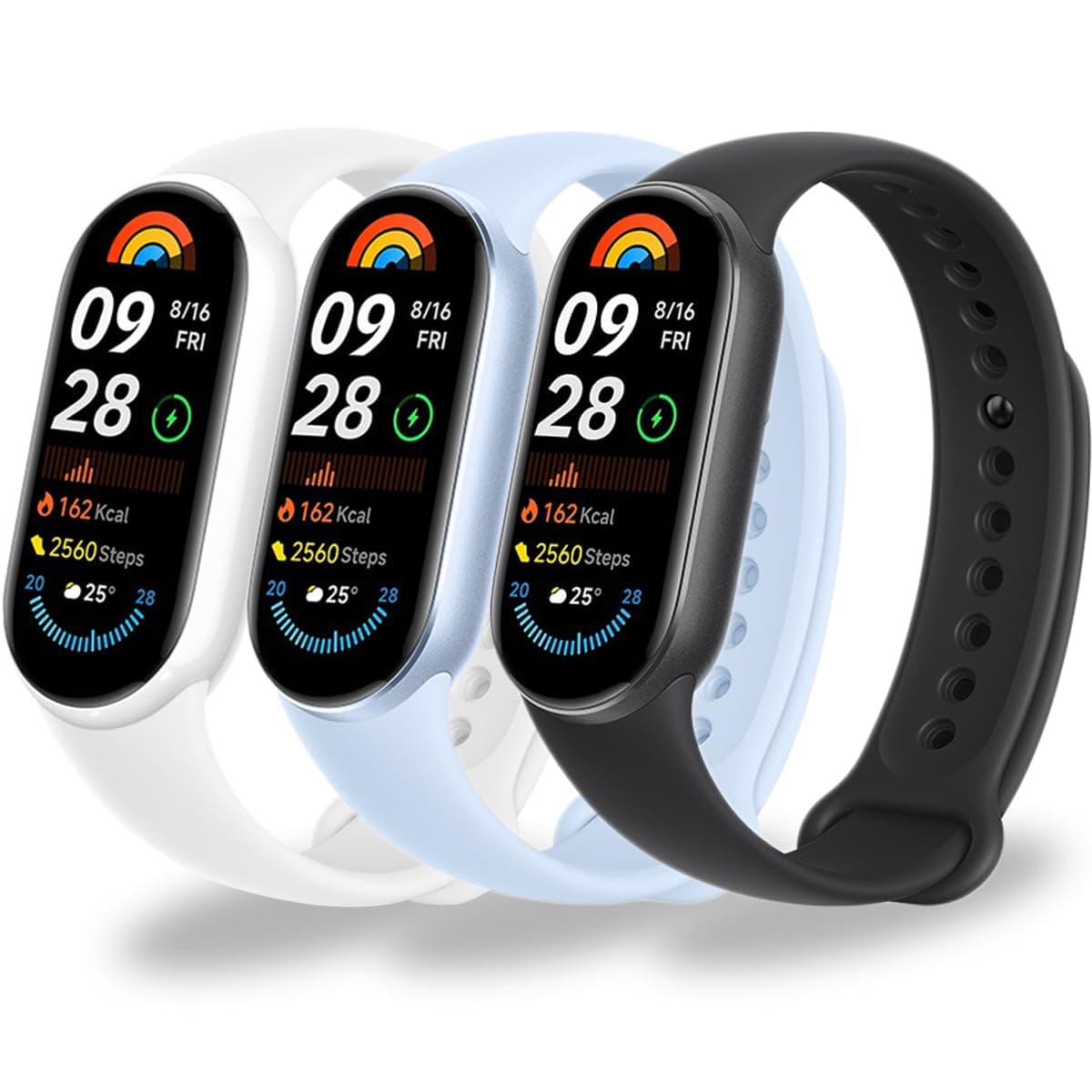 Monuary 3-10PCS Armbänder für Xiaomi Mi Band 9/8 🌟