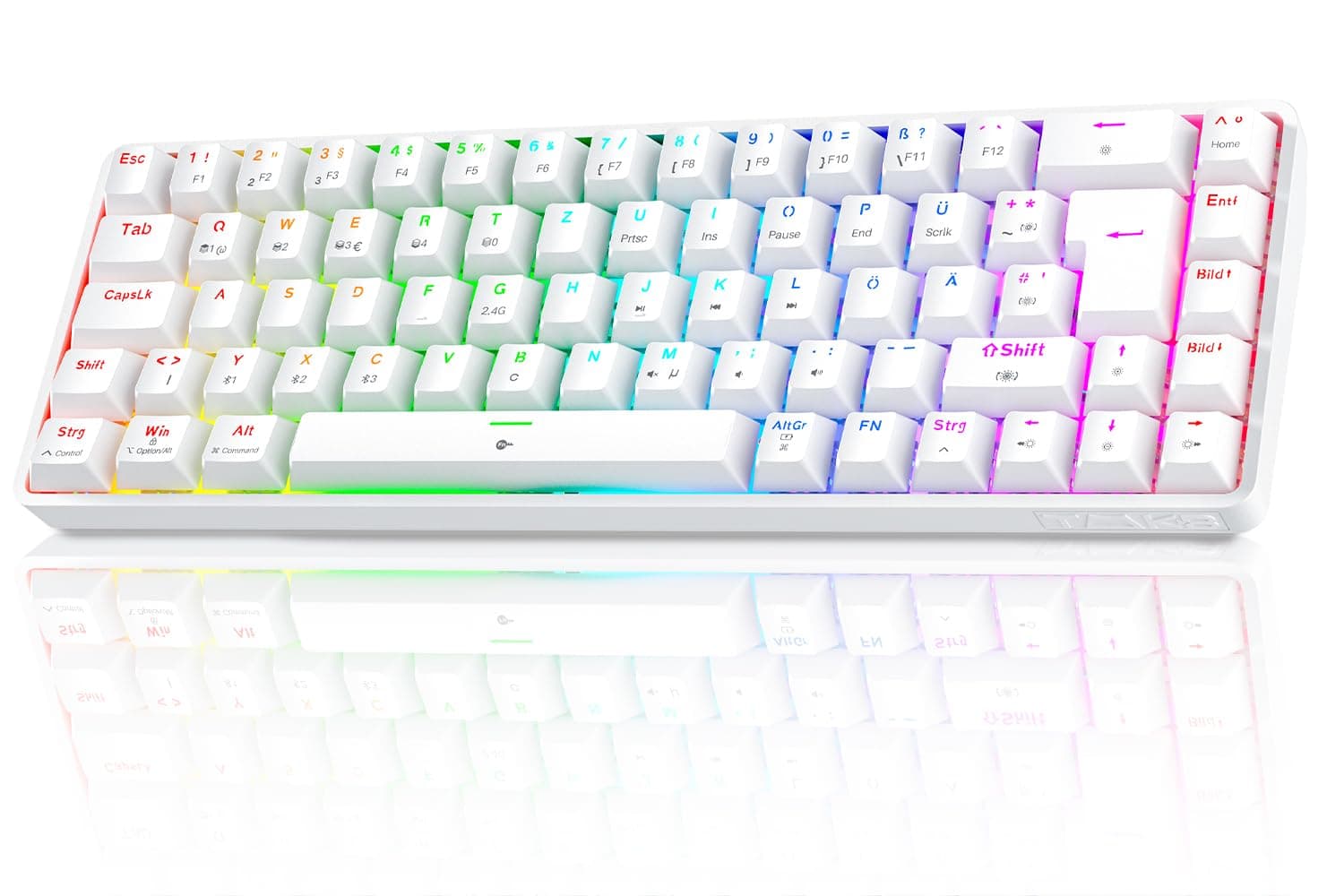 TMKB T68 Gaming Tastatur, 60% Kabellos Mechanische RGB Tastatur 🎮🌈