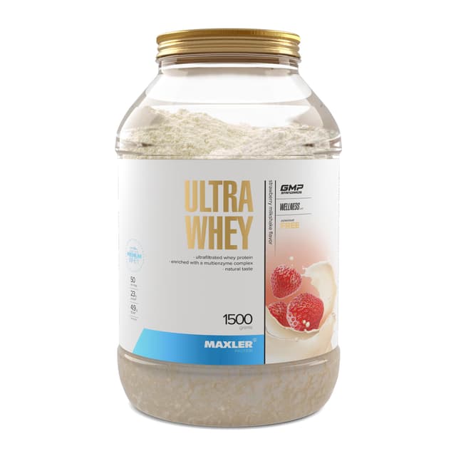 Maxler Ultra Whey Protein - 23 g Protein pro Portion - Erdbeer-Milchshake - 1500g - Deal!