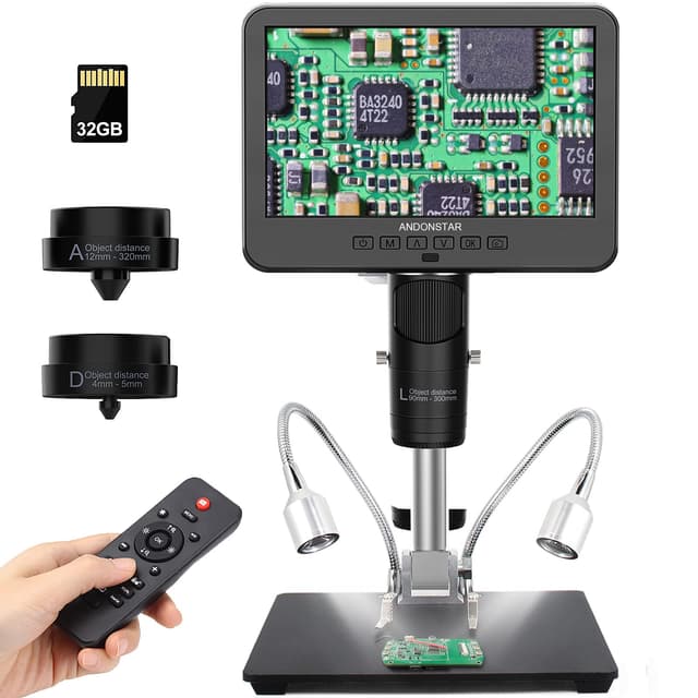 Andonstar AD246S-M HDMI Digitales Mikroskop mit 7-Zoll-Bildschirm 🦠🔬