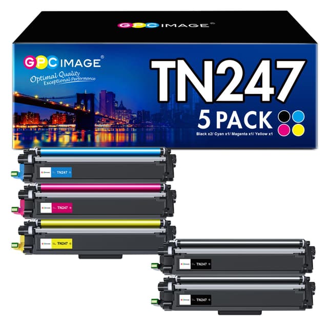 GPC IMAGE TN-243CMYK & TN-243BK Toner Value Pack 🖨️💰