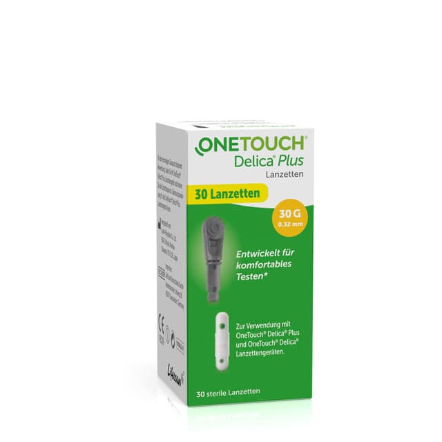 🩸🔬 OneTouch® Delica® Plus Lanzetten für Blutzuckermessung - 30 sterile Lanzetten