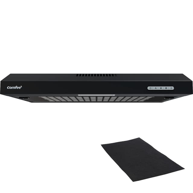 COMFEE' CHU 3.6F17BB 60cm Unterbauhauben Dunstabzugshaube Schwarz 🌬️