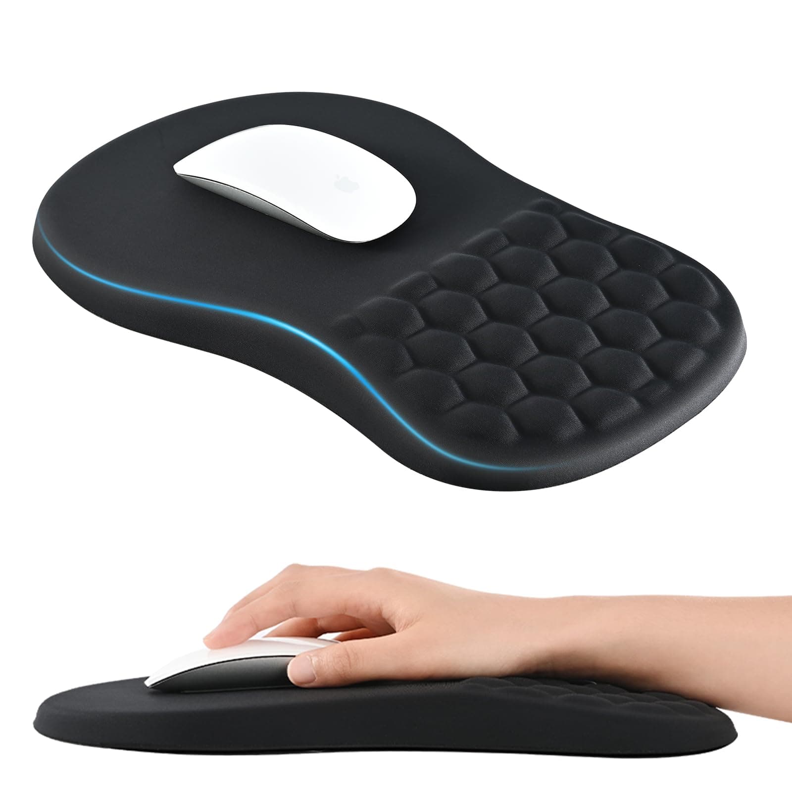 🌟 EooCoo Ergonomisches Mauspad mit Handauflage & Massage-Noppen 🖱️