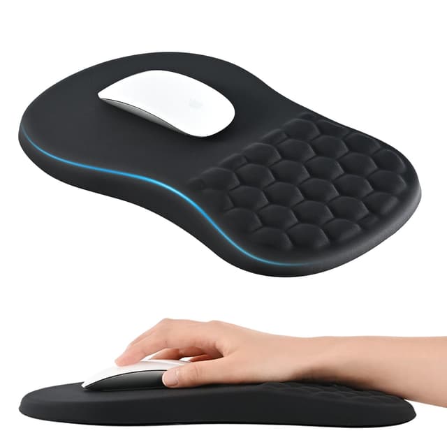 🌟 EooCoo Ergonomisches Mauspad mit Handauflage & Massage-Noppen 🖱️