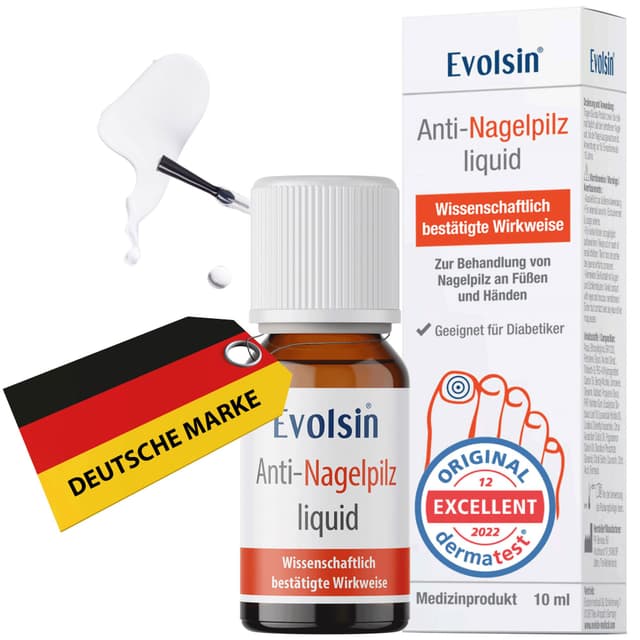 Evolsin® Anti-Nagelpilz Liquid 💅🏼🍃 | Medizinprodukt für Füße und Hände