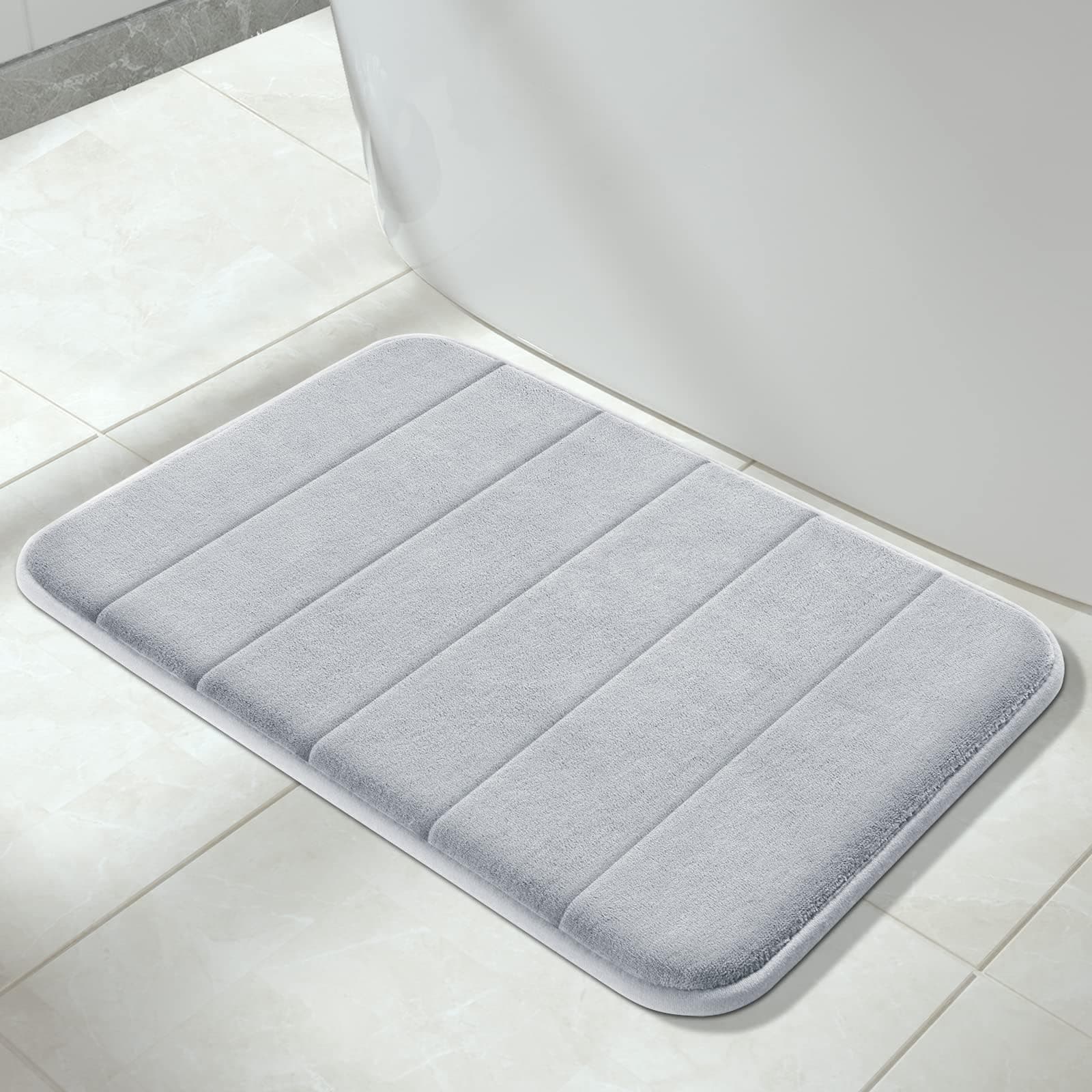Yimobra Badematte rutschfest, 61 x 43 cm 🛁 Super Wasseraufnahme, Maschinenwaschbar, Leicht zu Trocknen Badezimmerteppich