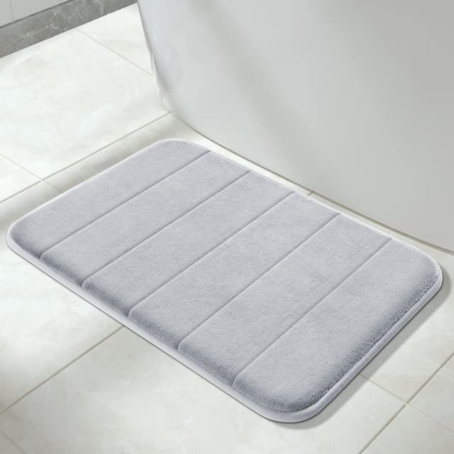 Yimobra Badematte rutschfest, 61 x 43 cm 🛁 Super Wasseraufnahme, Maschinenwaschbar, Leicht zu Trocknen Badezimmerteppich