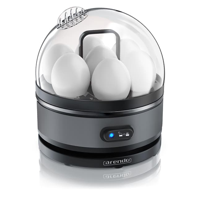 Arendo Sevencook Eierkocher 400 W – Edelstahl Design - 1-7 Eier - Egg Cooker - 🥚🍳