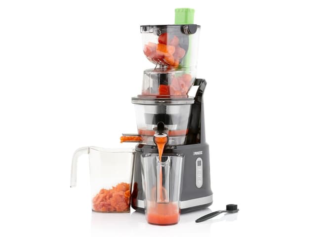 🍹🍏🍅 Princess 202045 Easy Fill Slow Juicer – Extra großer Fülltrichter – Hoher Saftertrag 🍊🍋🍎