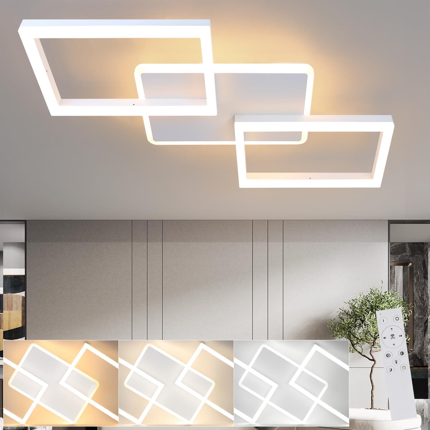 🌟 Modernes Design LED Deckenlampe für Wohnzimmer und Schlafzimmer 🌙
