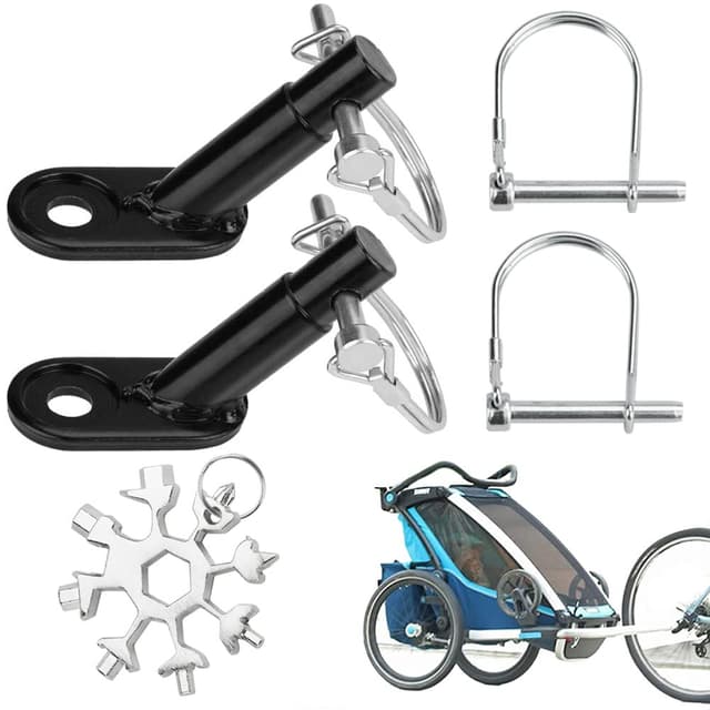 🚴‍♂️ DIKEBAO 2 Stück Fahrradkupplung Anhänger Universal Fahrrad Anhängerkupplung 🚴‍♀️