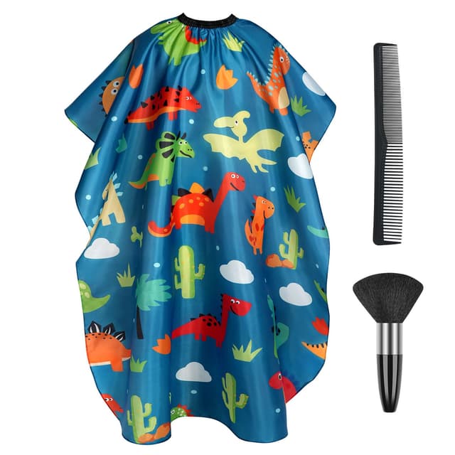 🦖 AYBUY Kinder Friseurumhang - Professionelles Friseurset mit Dinosaurier-Motiv! 🦕