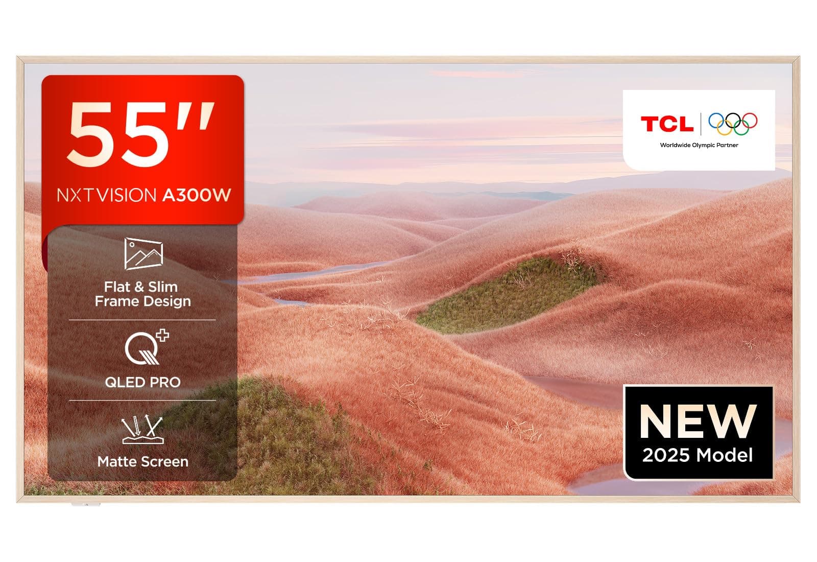 🌟Spare 150€ beim Kauf des TCL NXTVISION A300W 55 Zoll QLED PRO 4K Ultra HD TV!🌟