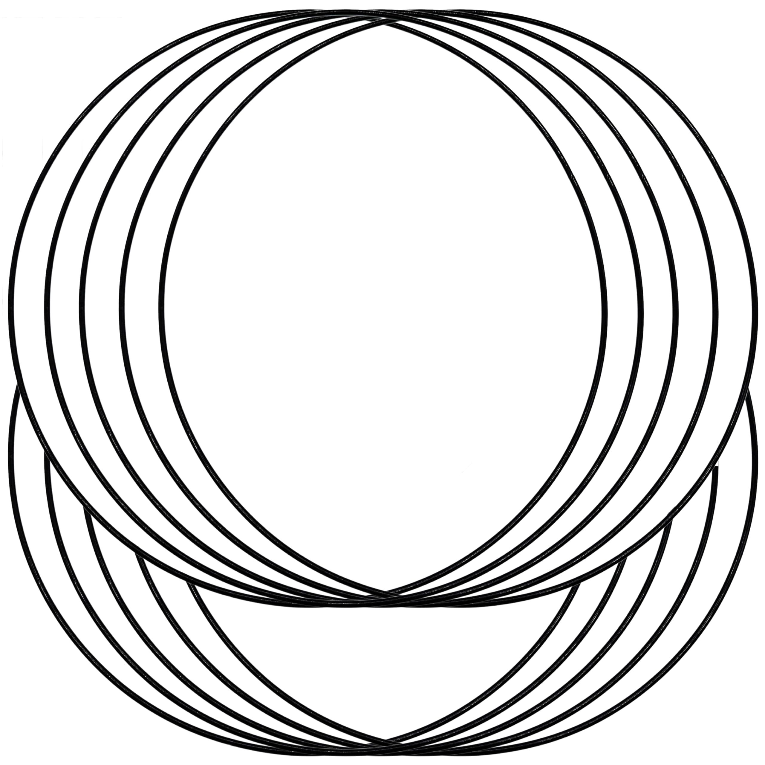 🌟 SILARLAIT 10 Stück Metallring Schwarz, 3mm 30cm - Bastelringe für Traumfänger, Hochzeitskranz und mehr!