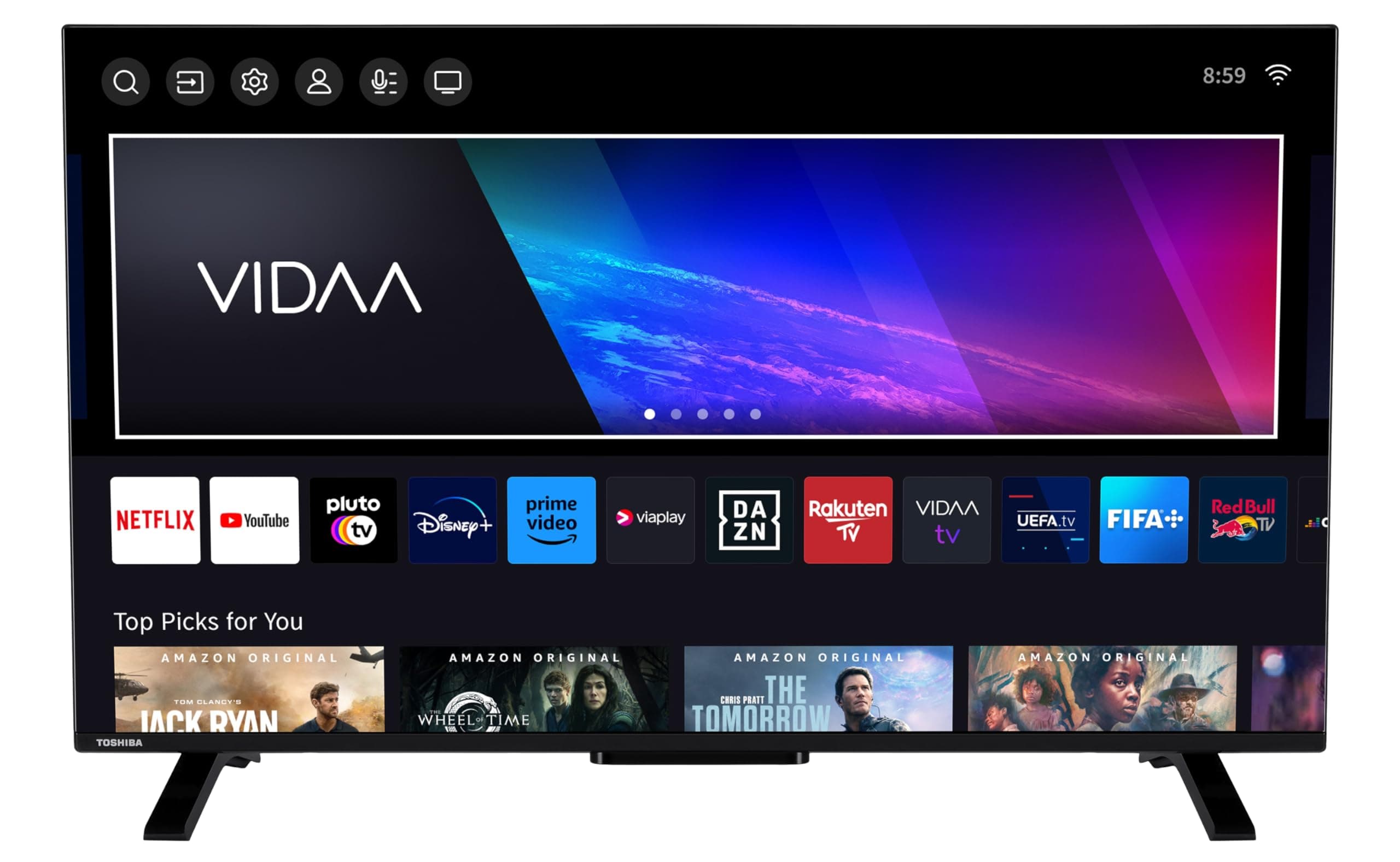 📺 Toshiba 43QV2363DAW 43 Zoll QLED Fernseher/VIDAA Smart TV (4K UHD, HDR Dolby Vision)