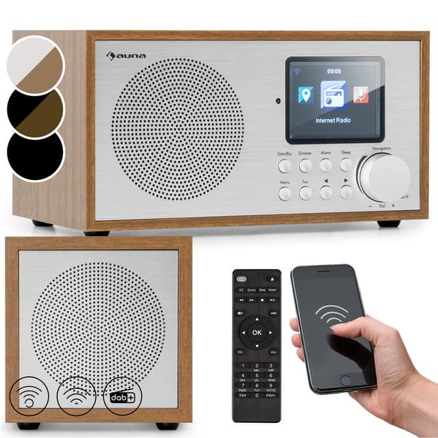 Auna Radio mit Bluetooth und DAB/DAB+/FM, Küchenradio mit HCC Display 📻🎶
