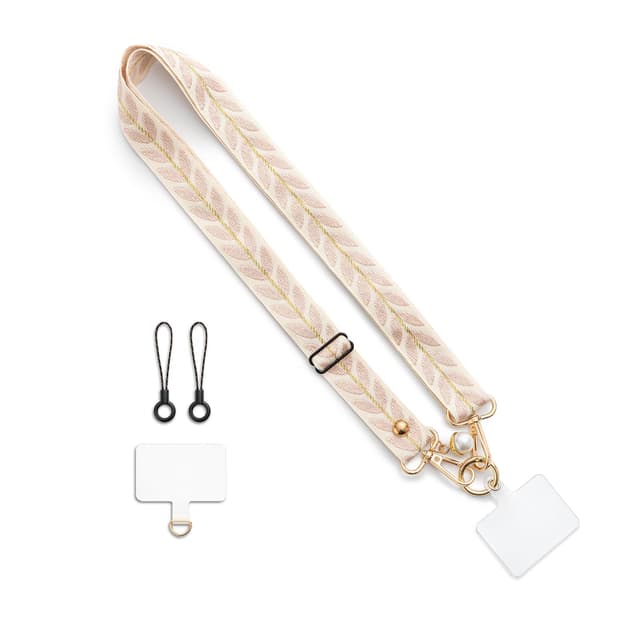📱 CHUQING Handykette Universal Handyband zum Umhängen Einstellbar Crossbody Strap Phone Lanyard Wrist Verstellbar Schlüsselband Rosa-04