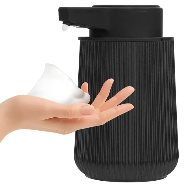 🧼 Seifenspender Automatisch 260ml Berührungslos Elektrischer Seifenspender mit Sensor, Schwarz Schaumseifenspender