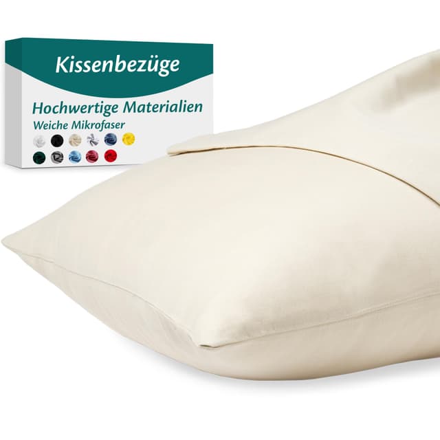 Angebot: Kissenbezug 50x80 Mikrofaser Premium 2er Set