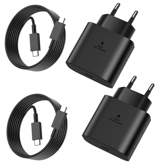 🔋📱 2er-Pack 25W USB C Ladegerät für Samsung und iPhone 📱🔋